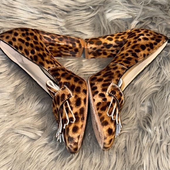 EUC Boden Penny Detail Chunky Loafer Heel Pump Size 36 EU or 5.5 US - Picture 4 of 10